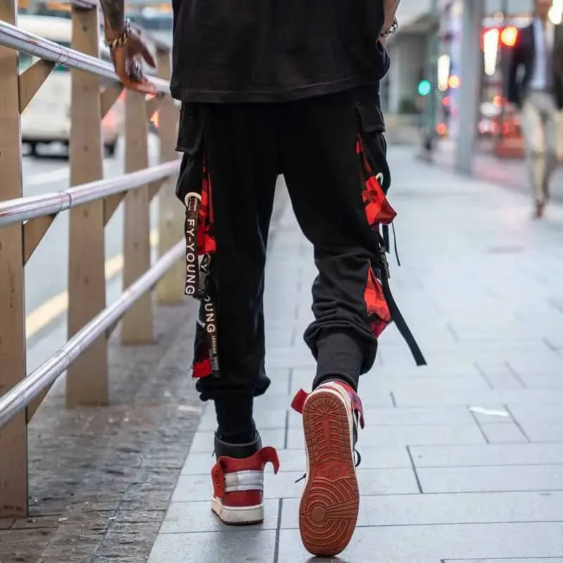 Crimson Lights Techwear Pants