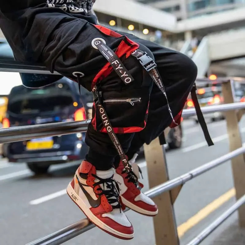Crimson Lights Techwear Pants