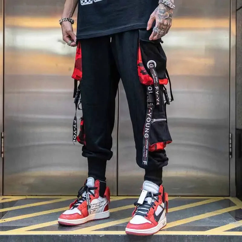 Crimson Lights Techwear Pants